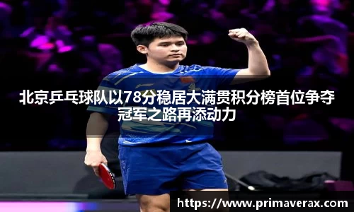 北京乒乓球队以78分稳居大满贯积分榜首位争夺冠军之路再添动力